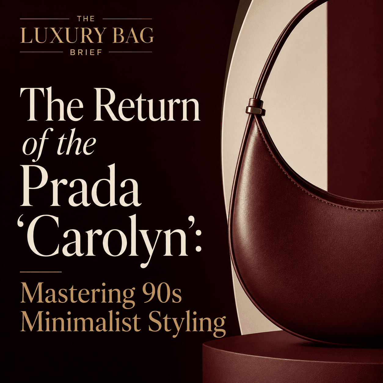 The return of the Prada ‘Carolyn’: Mastering 90s minimalist styling