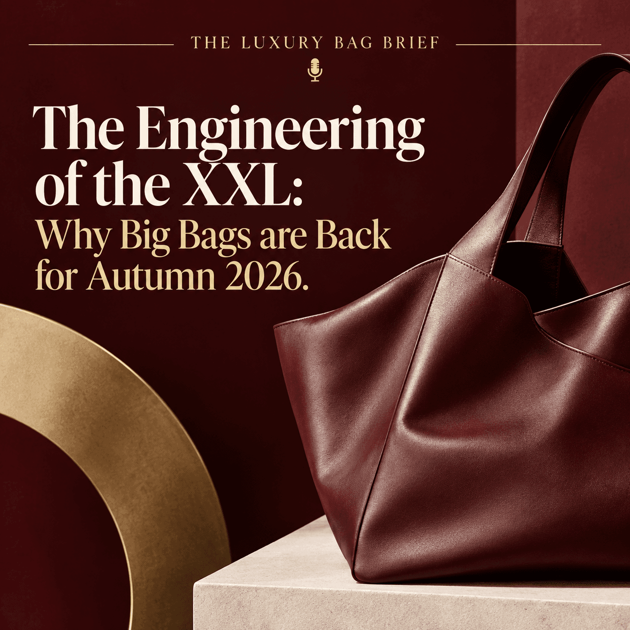 The engineering of the XXL: Why big bags are back for autumn 2026